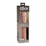 King Cock Elite 11 in. Dual Density Silicone Cock Realistic Dildo With Suction Cup Beige - Royal Sins