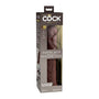 King Cock Elite 11 in. Dual Density Silicone Cock Realistic Dildo With Suction Cup Brown - Royal Sins
