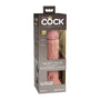 King Cock Elite 8 in. Dual Density Silicone Cock Realistic Dildo With Suction Cup Beige - Royal Sins