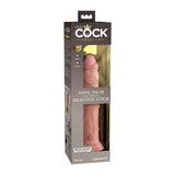 King Cock Elite 9 in. Dual Density Silicone Cock Realistic Dildo With Suction Cup Beige - Royal Sins
