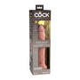 King Cock Elite 9 in. Dual Density Silicone Cock Realistic Dildo With Suction Cup Beige - Royal Sins