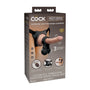 King Cock Elite Ultimate Vibrating Silicone Body Dock Kit - Royal Sins
