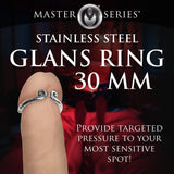 Kingpin Stainless Steel Glans Ring - 30MM - Royal Sins