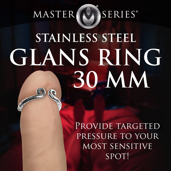 Kingpin Stainless Steel Glans Ring - 30MM - Royal Sins