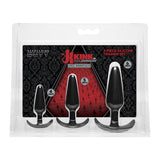 Kink By Doc Johnson Anal Essentials 3 - Piece Silicone Trainer Set - Royal Sins