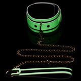 Kink in the Dark Glowing Collar with Leash - Royal Sins