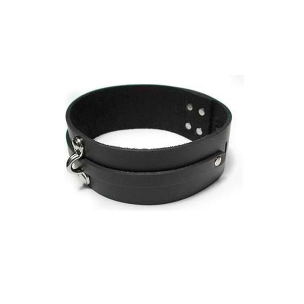 KinkLab Bondage Basics Leather Collar (Black) - Royal Sins