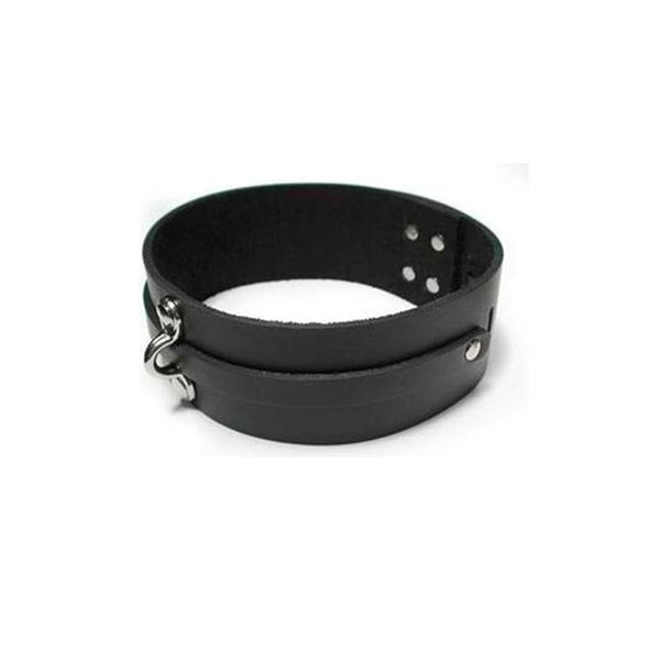 KinkLab Bondage Basics Leather Collar (Black) - Royal Sins