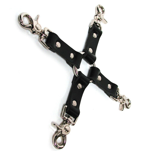 KinkLab Leather Hog Tie (Black) - Royal Sins
