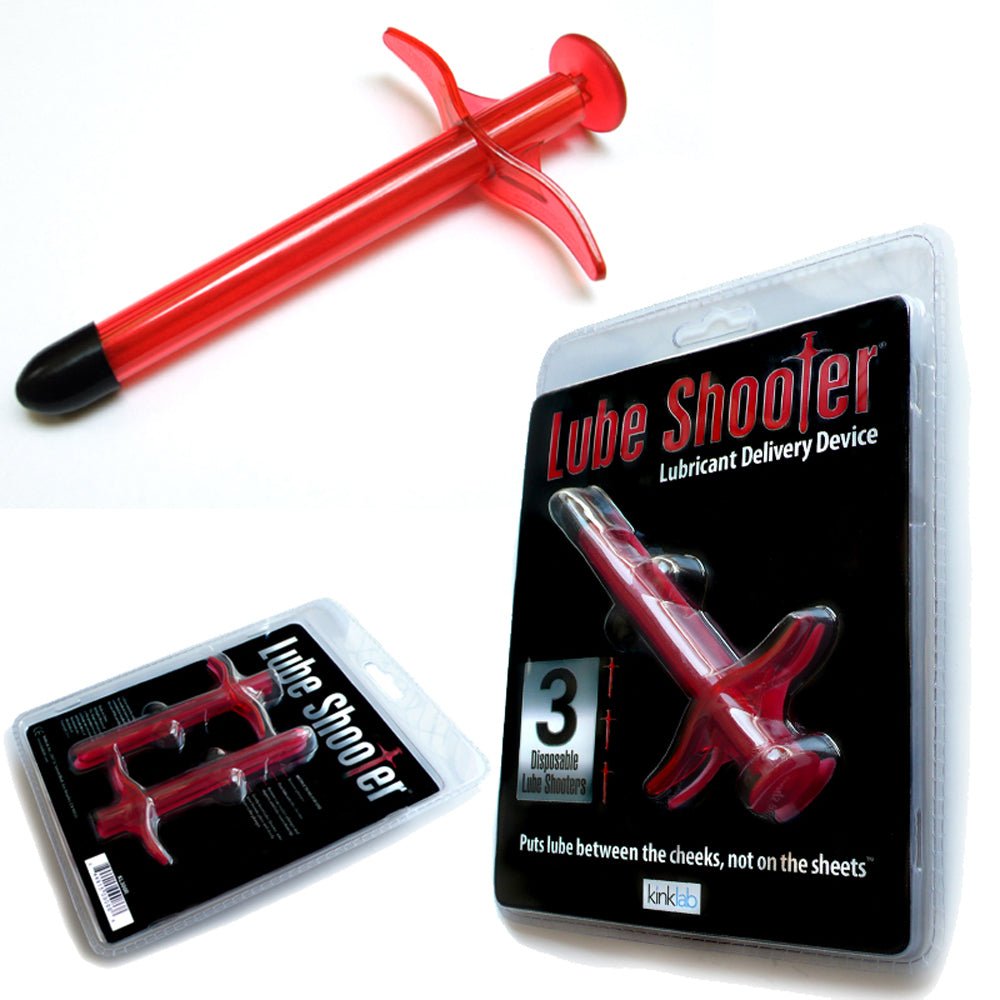 KinkLab Lube Shooter Red (3pk) - Royal Sins