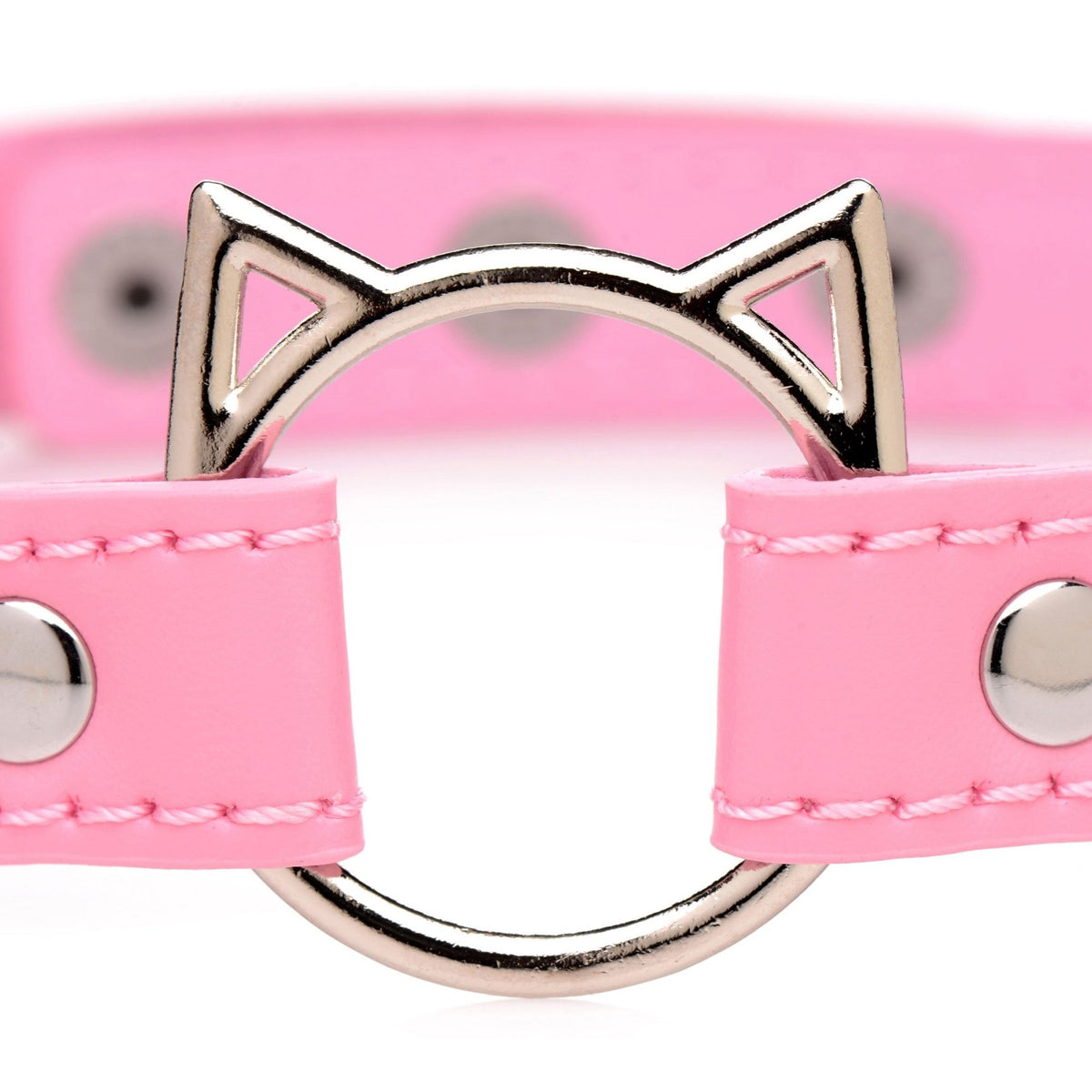 Kinky Kitty Ring Slim Choker - Pink - Royal Sins