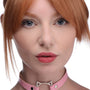 Kinky Kitty Ring Slim Choker - Pink - Royal Sins