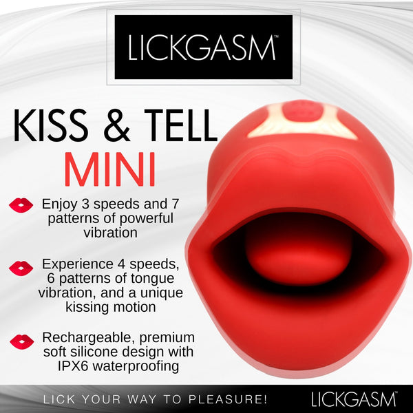 Kiss and Tell Mini Kissing and Vibrating Clitoral Stimulator - Royal Sins