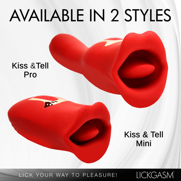 Kiss and Tell Mini Kissing and Vibrating Clitoral Stimulator - Royal Sins