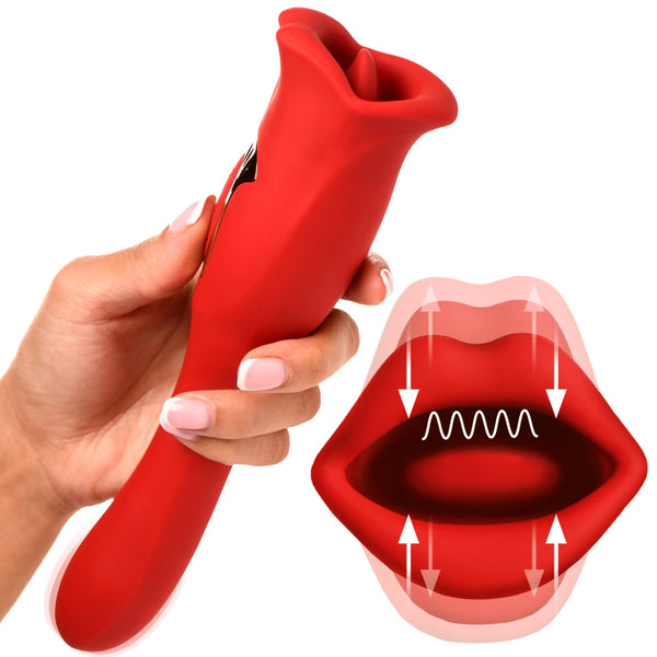 Kiss and Tell Pro Dual - ended Kissing Vibrator - Royal Sins