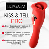 Kiss and Tell Pro Dual - ended Kissing Vibrator - Royal Sins