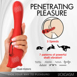 Kiss and Tell Pro Dual - ended Kissing Vibrator - Royal Sins