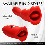 Kiss and Tell Pro Dual - ended Kissing Vibrator - Royal Sins