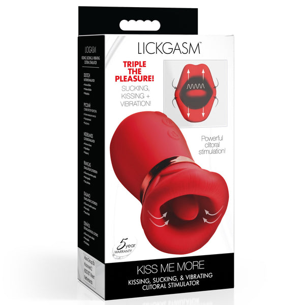 Kiss Me More Kissing, Sucking and Vibrating Clitoral Stimulator - Royal Sins