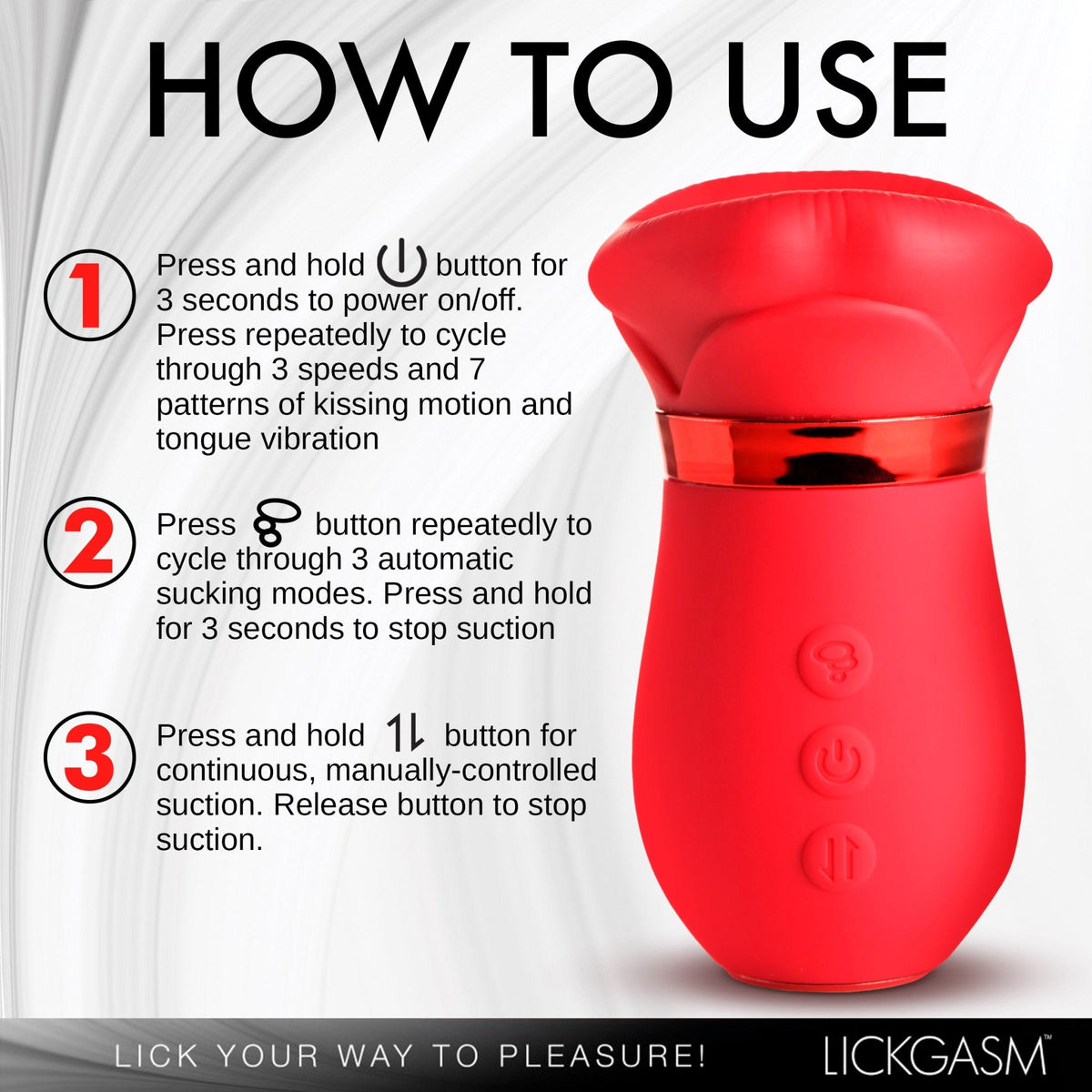 Kiss Me More Kissing, Sucking and Vibrating Clitoral Stimulator - Royal Sins