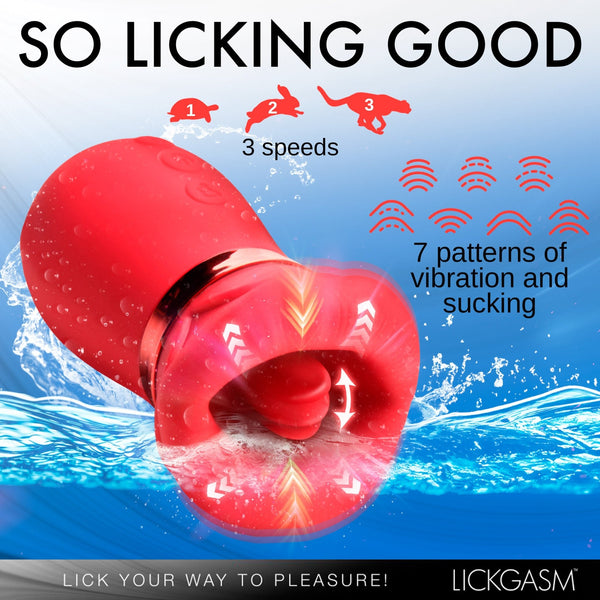 Kiss Me More Kissing, Sucking and Vibrating Clitoral Stimulator - Royal Sins