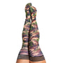 Kixies Alex Camouflage Thigh - High Size C - Royal Sins