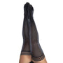 Kixies Kaylee Grey Shimmer Thigh - High Size C - Royal Sins