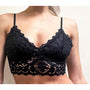 Kixies Lace Bralette Black Small Hanging - Royal Sins