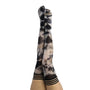 Kixies Mackenzie Black/White Tie - Dye Thigh - High Size A - Royal Sins