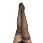 Kixies Sam Fishnet Thigh - High Black Size C - Royal Sins