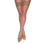 Kixies Samantha Fishnet Thigh - High Beige Size B - Royal Sins