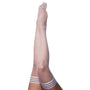 Kixies Sammy Fishnet Thigh - High White Size A - Royal Sins
