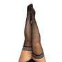 Kixies Taylor Sheer Thigh - High Black Size C - Royal Sins