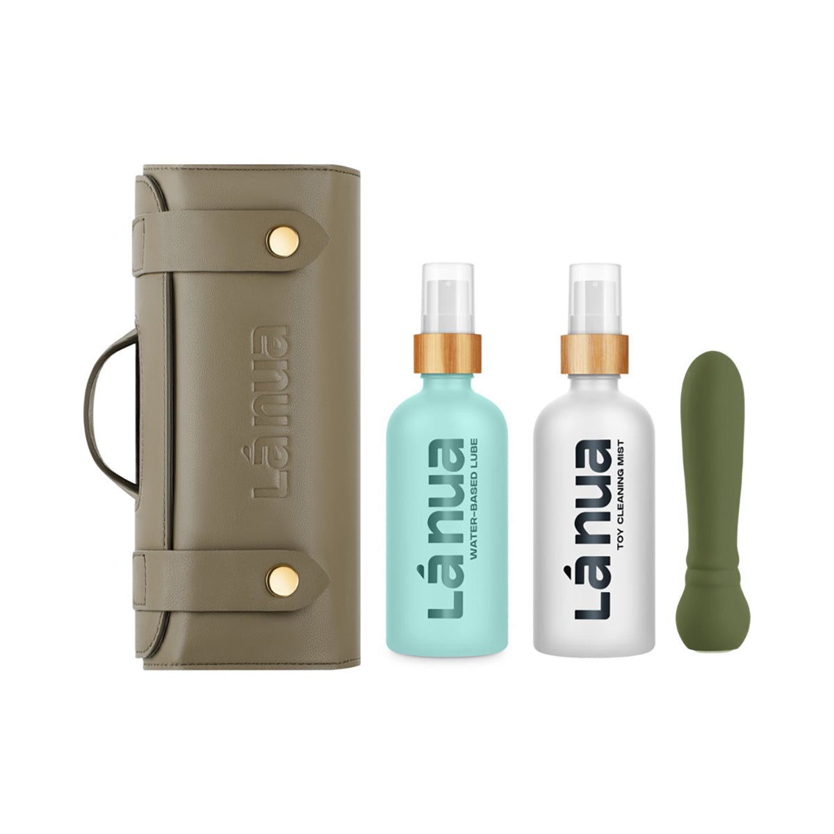 La Nua Gift Bag 1 Ultra Bullet + 100Ml Mist Toy Cleaner + 100Ml Unflavored Water - Based Lube - Royal Sins