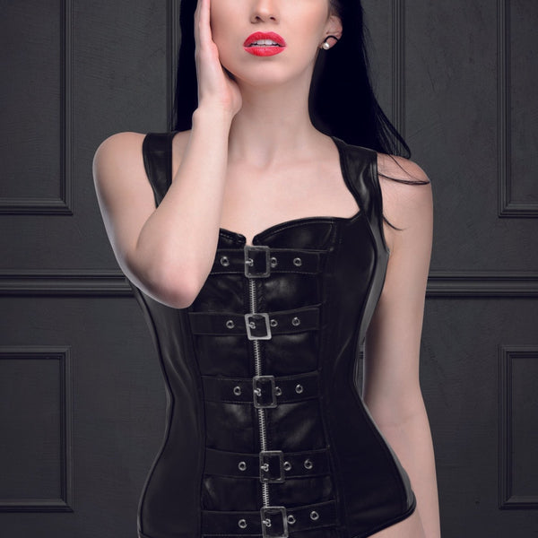 Lace - up Corset and Thong - Large - Royal Sins