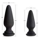 Large Anal Plug with Interchangeable Bunny Tail - Black - Royal Sins