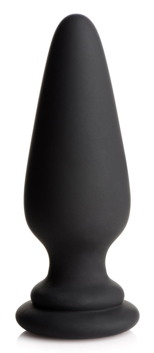 Large Anal Plug with Interchangeable Bunny Tail - Black - Royal Sins