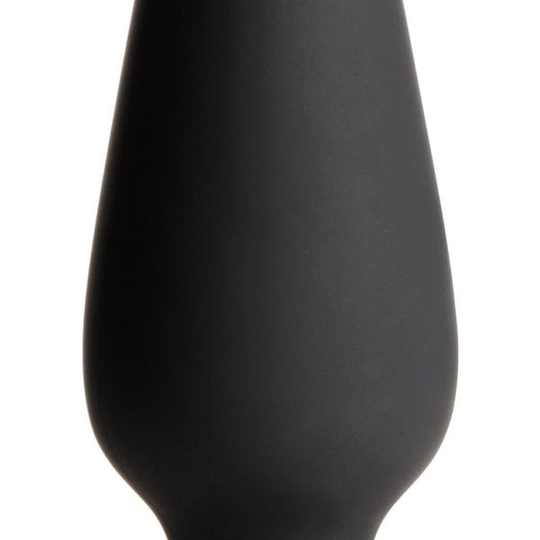 Large Anal Plug with Interchangeable Bunny Tail - Black - Royal Sins