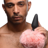 Large Anal Plug with Interchangeable Bunny Tail - Pink - Royal Sins