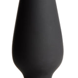 Large Anal Plug with Interchangeable Fox Tail - Black and White - Royal Sins