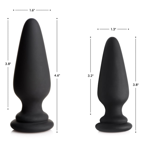 Large Anal Plug with Interchangeable Fox Tail - Rainbow - Royal Sins