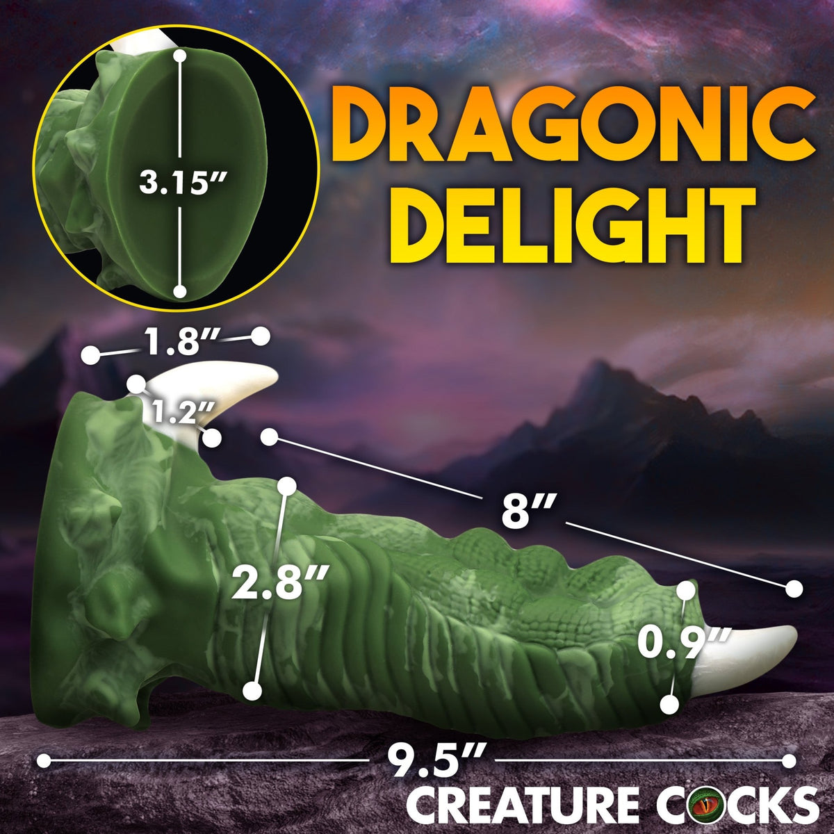 Large Dragon Claw Silicone Dildo - Royal Sins