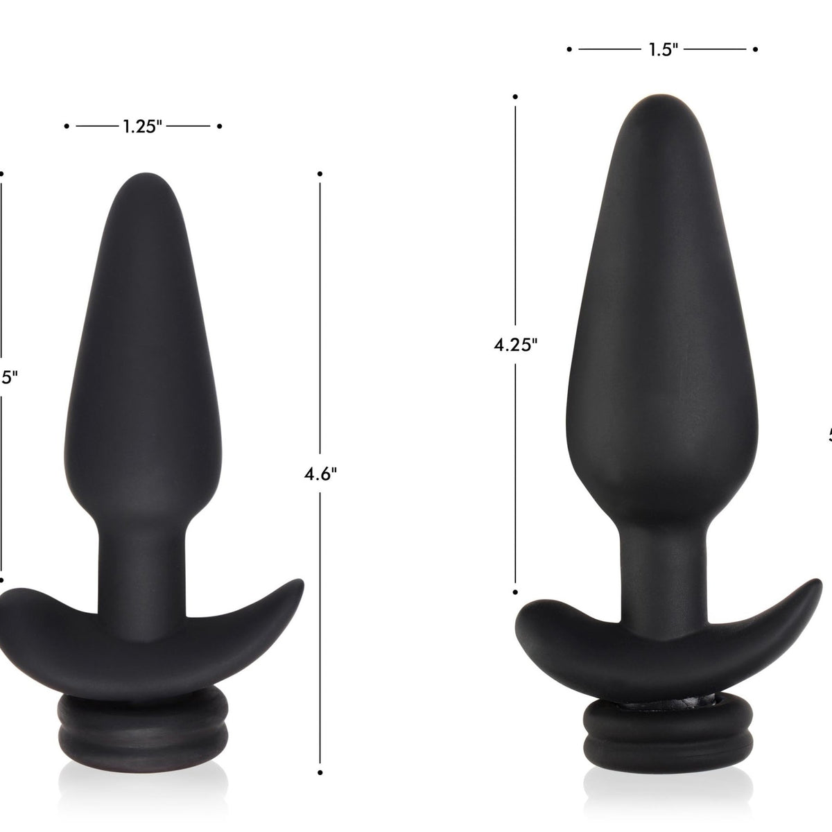 Large Vibrating Anal Plug with Interchangeable Bunny Tail - White - Royal Sins