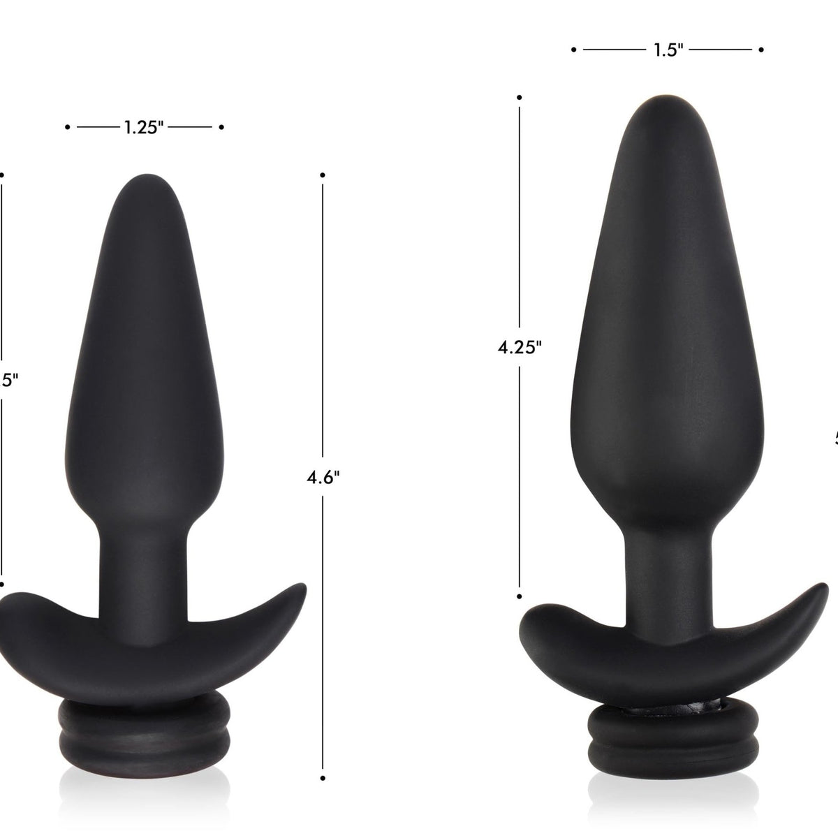 Large Vibrating Anal Plug with Interchangeable Fox Tail - Rainbow - Royal Sins