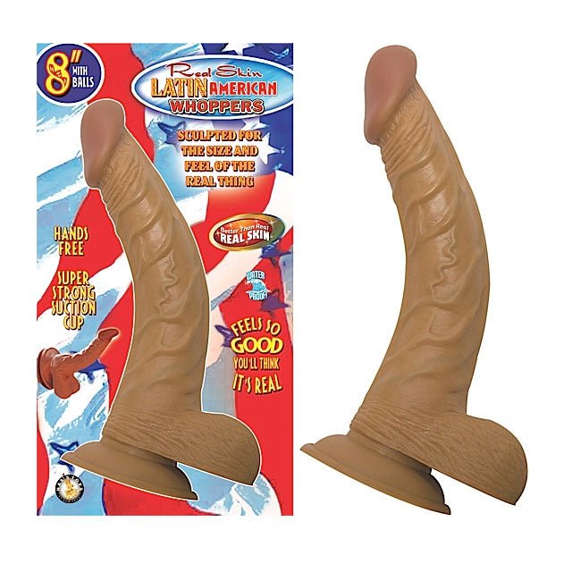 Latin American Whoppers 8in. Dong With Balls - Royal Sins