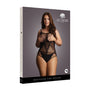 Le Desir Contrast Net Teddy Black Queen Size - Royal Sins