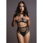 Le Desir Duo Key Hole Bra Set Black O/S - Royal Sins