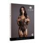Le Desir Fishnet & Lace Gartered Bodystocking Black O/S - Royal Sins
