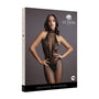 Le Desir Fishnet & Lace High - Neck Bodystocking Black O/S - Royal Sins