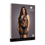 Le Desir High - Neck Lace Mini Dress Black Queen Size - Royal Sins
